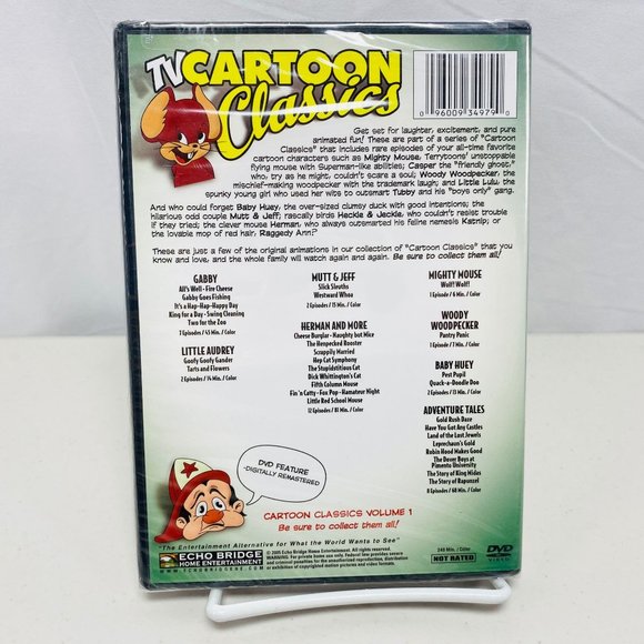 TV Cartoon Classics Vol 1 (2005, DVD) 2-Discs 35 Classic Toons New - Picture 3 of 4